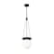 Z-Lite Calhoun Pendant, 1-Light, 9 In.W x 10.75 In.H, Matte black/white opal 7505P9-MB - alternate 5